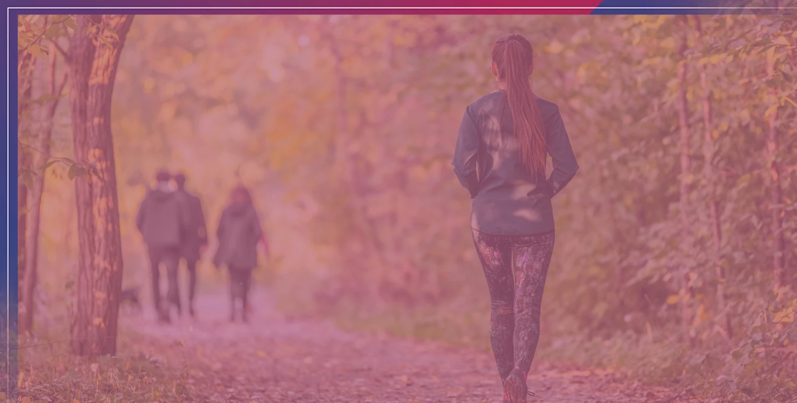 person running on trail