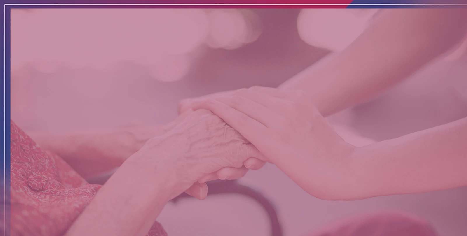 younger person placing hands over older person's hands